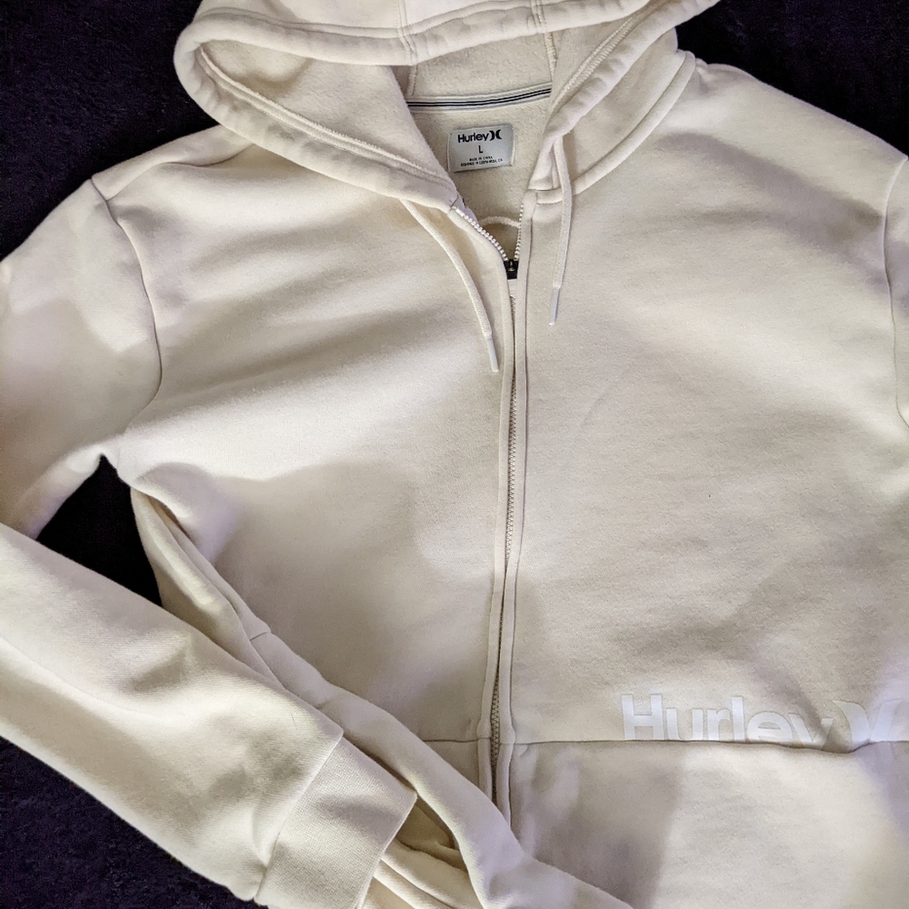 Hurley zip hoodie - Cream L
